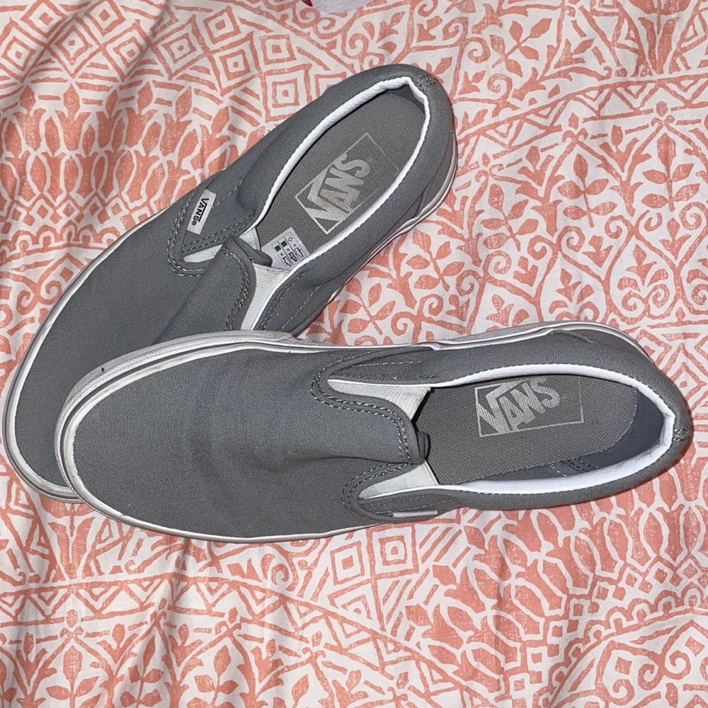 Gray Slip-on Vans